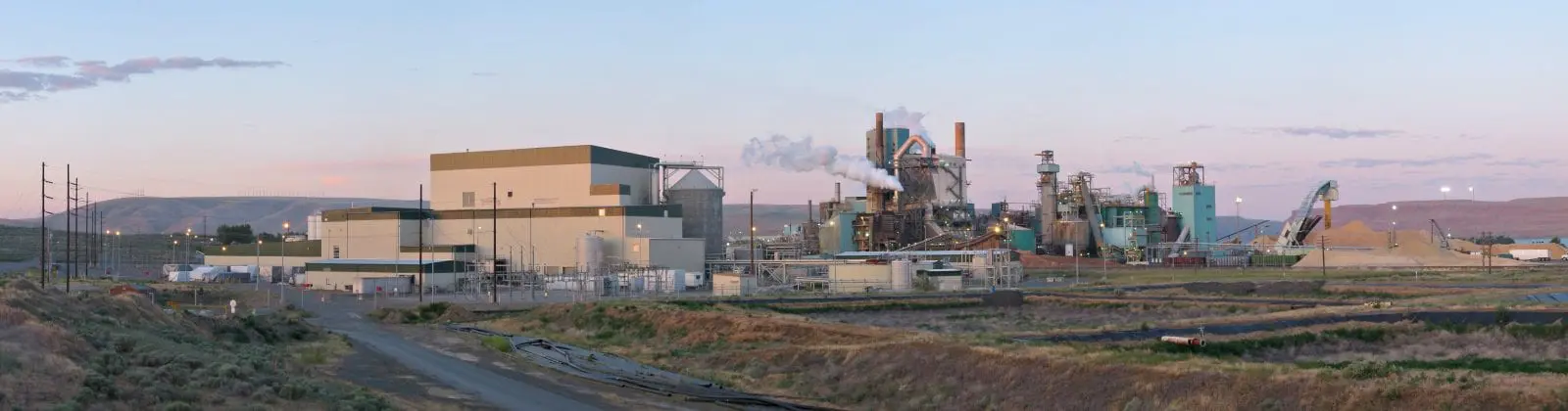 Paper Mill At Sunrise